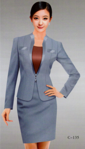 韩版短款西装套装定制，供应新款新式工厂工作服定制